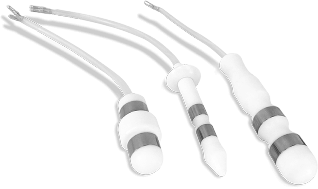 Sondas de Teflon para eletroestimulação intravaginal ou intra-anal